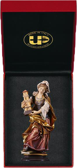 Heilige Barbara in Etui, 10 cm