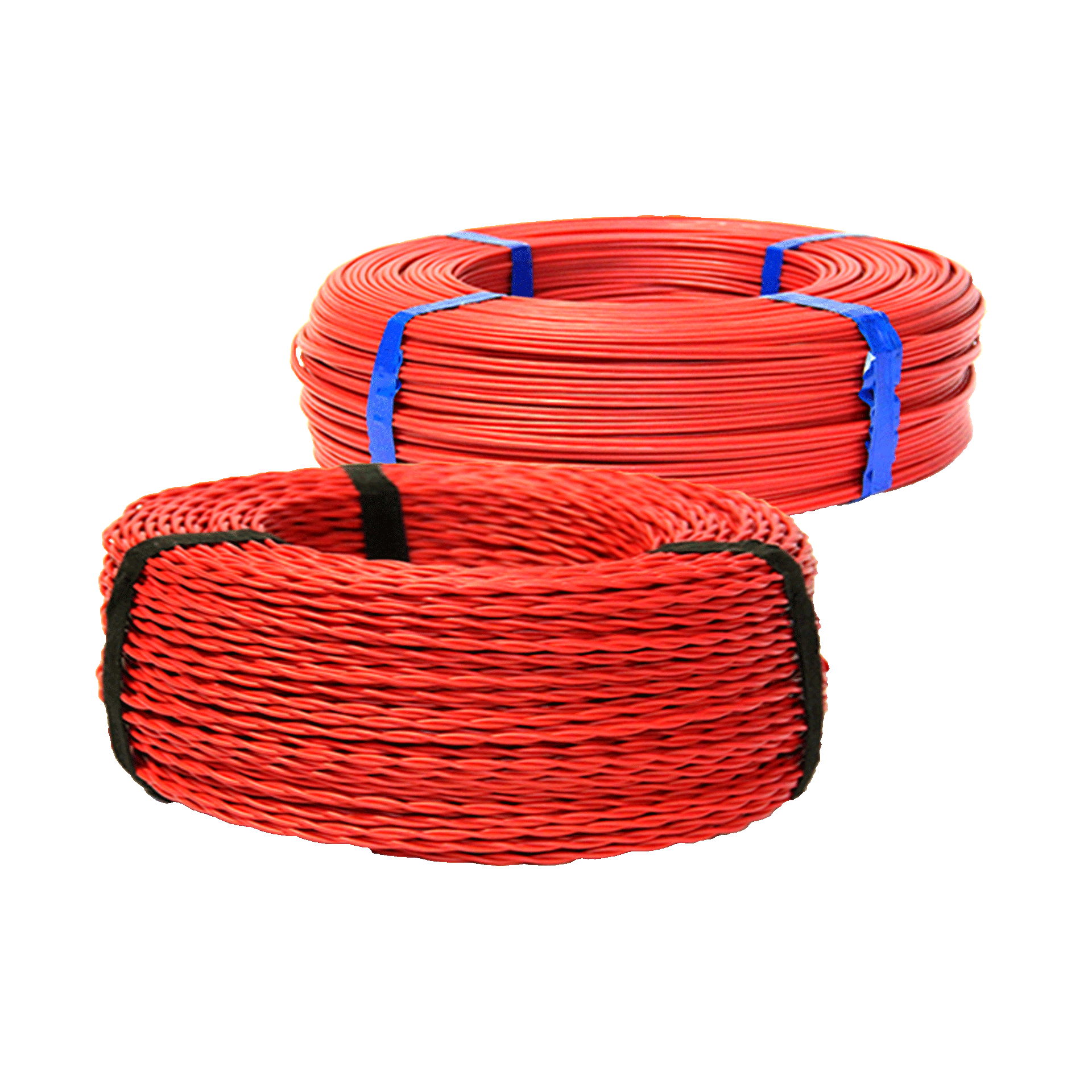 Zündleitung 4 DDS/K rot (Stahl), Rolle 200 m