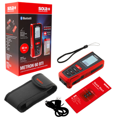 SOLA Laser-Entfernungsmesser 60 Meter METRON 60 BTI