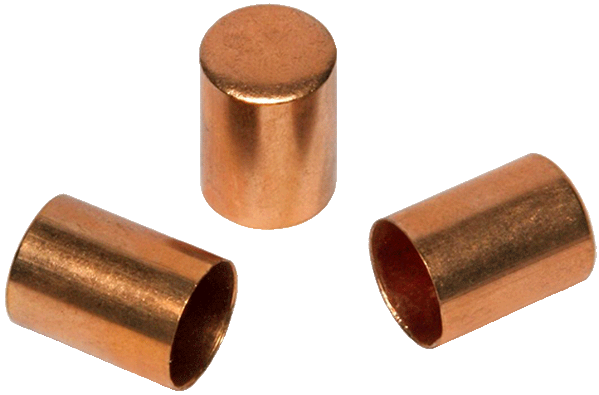 Abschlusskappen Kupfer für Sprengschnur 100 g/m, 100 Stück