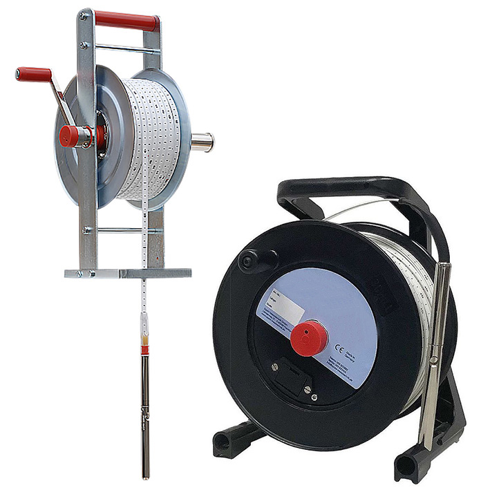Kabellichtlot / Wasserstandsmessgerät 100 m