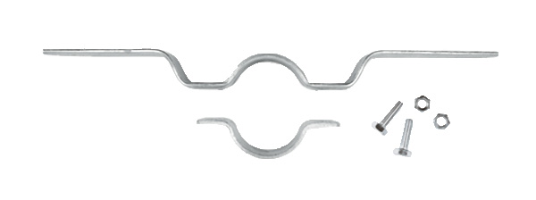 Rohrschelle D 60 mm, Lochabstand 7,0 cm