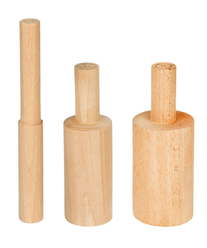 Hartholzeinsätze 25 mm Ø 5 Stück
