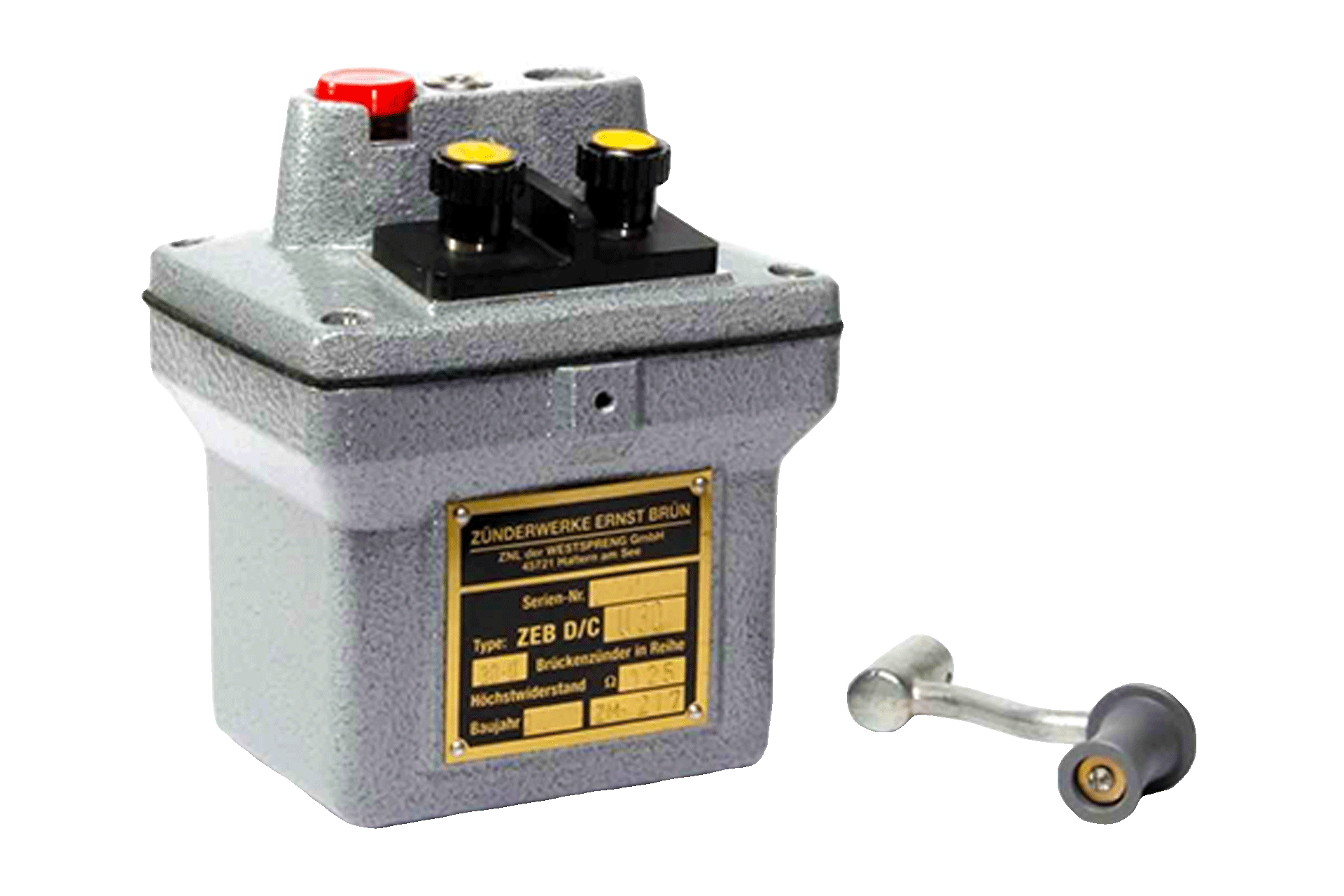 Zündmaschine ZEB/D/CU 100
inkl. Prüfzertifikat