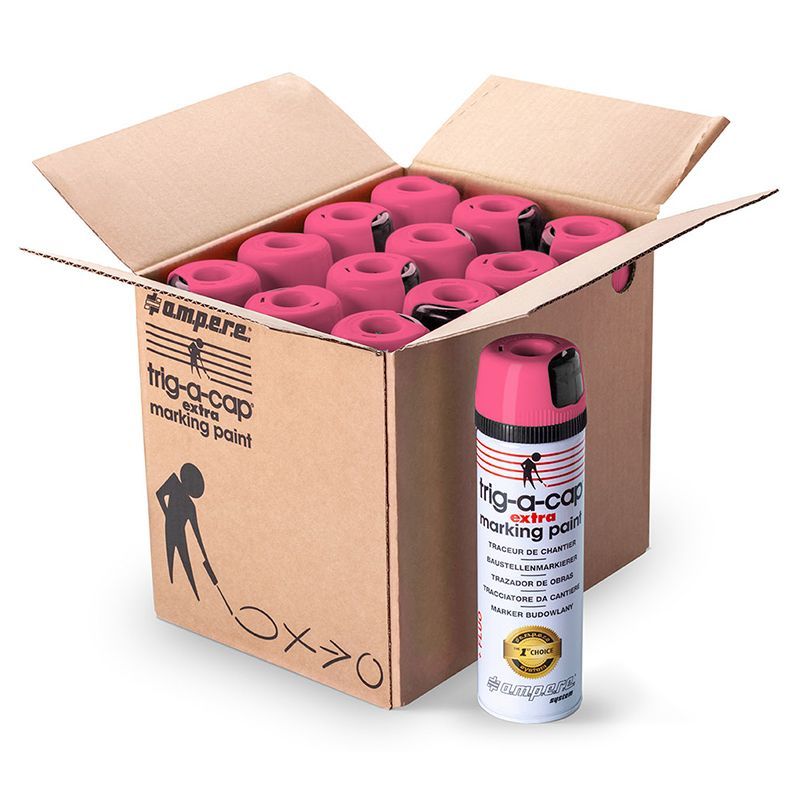 Markierspray trig-a-cap extra - PINK 12 Dosen