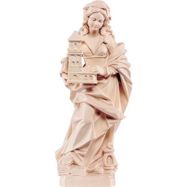 Heilige Barbara mit Spitzturm Größe 30 cm, natur