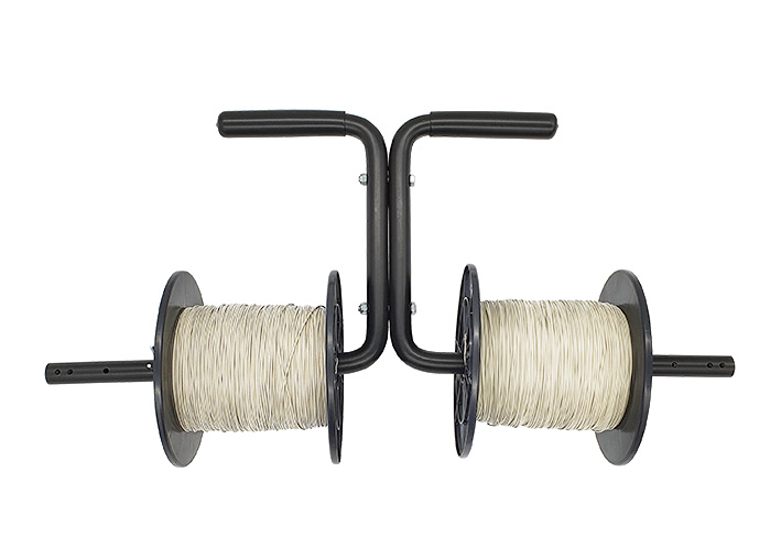Handabroller für Drahtspulen, dual